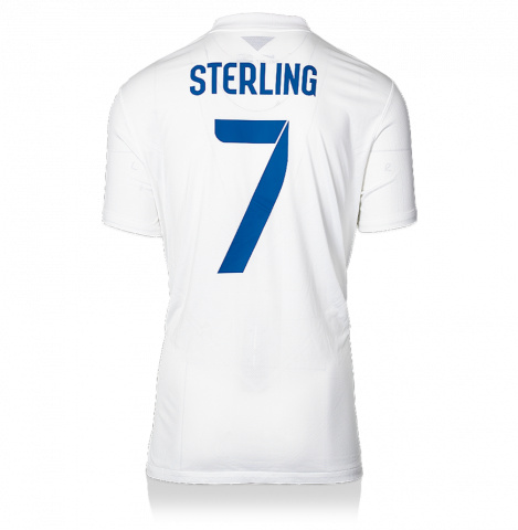 UNSIGNED Raheem Sterling England 2014 Home Shirt