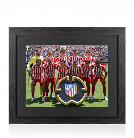 UNSIGNED Atlético Madrid Photo In Black Wooden Frame: 2025 FIFA Club World Cup Squad