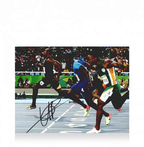 Usain Bolt Signed Photo: Rio 2016 Olympic 100m Gold