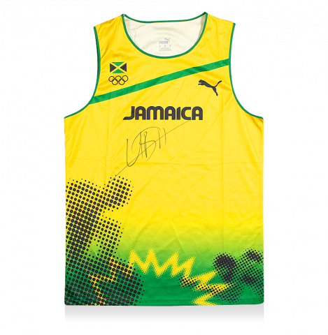 Usian Bolt Signed Jamaica Olympic Running Singlet