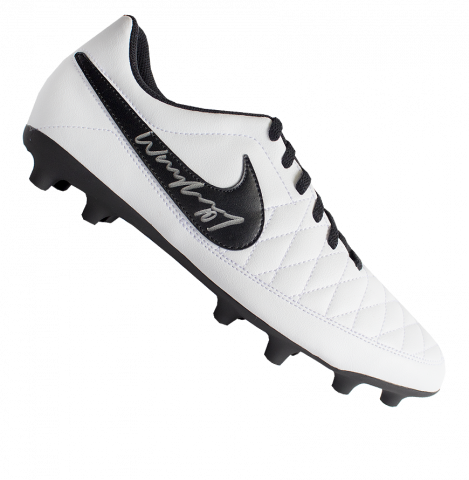 Wayne Rooney Signed White and Black Nike Boot