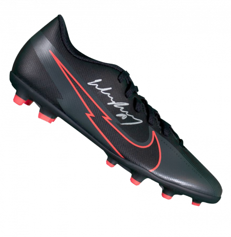 Wayne Rooney Signed Black and Red Nike Mercurial Vapor Boot