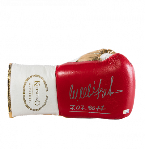 Wladimir Klitschko Signed Red and Gold Boxing Glove