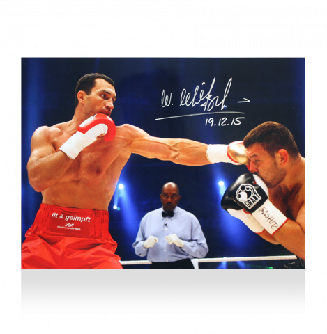 Wladimir Klitschko Signed Photo: Victory vs Ruslan Chagaev