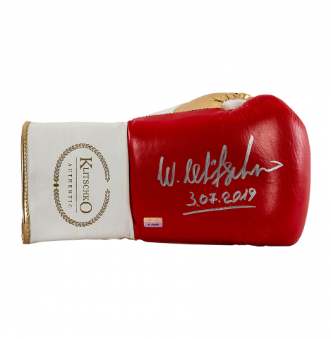 Wladimir Klitschko Signed Red and Gold Boxing Glove