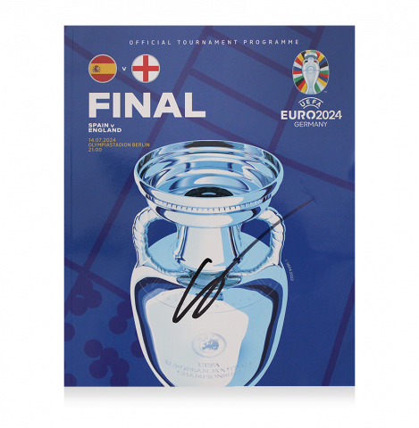 WAREHOUSE SECONDS Lamine Yamal Signed UEFA Euro 2024 Final Programme - Grade E