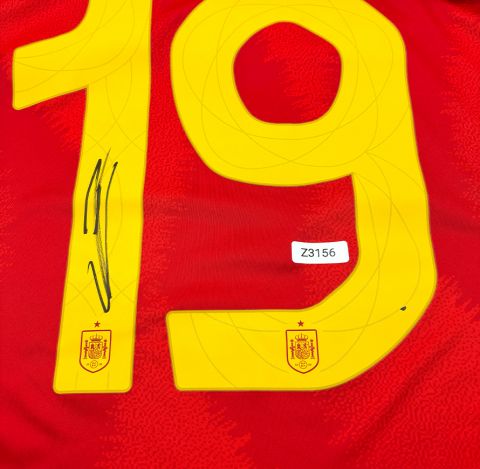 WAREHOUSE SECONDS Lamine Yamal Back Signed Spain 2024 Home Shirt - Grade A