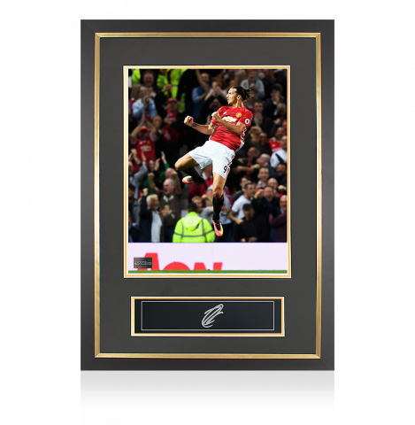 Zlatan Ibrahimovic Signed Plaque and Photo Frame: Manchester United Legend